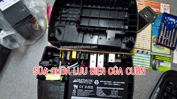 Sửa chữa lưu điện cửa cuốn tại Hà Nội